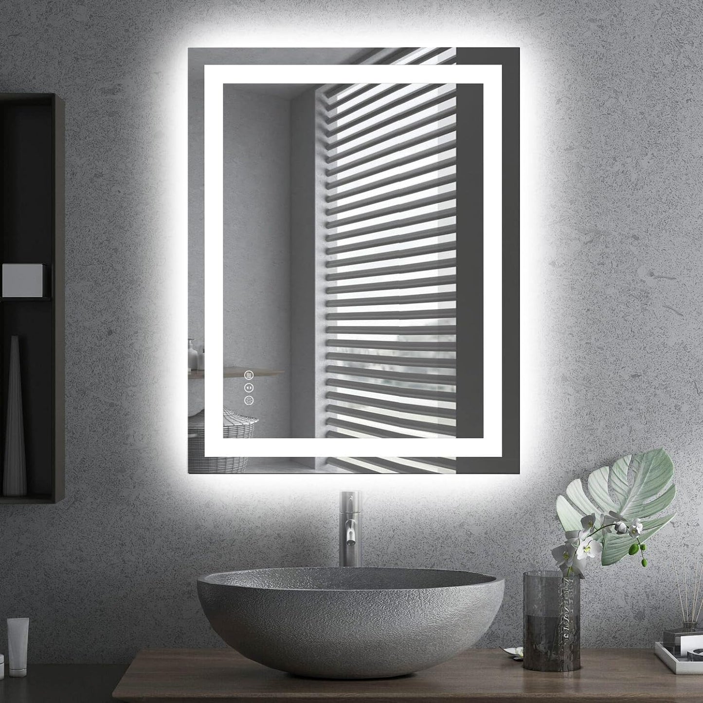 LED Bathroom Mirror with Front and Backlight