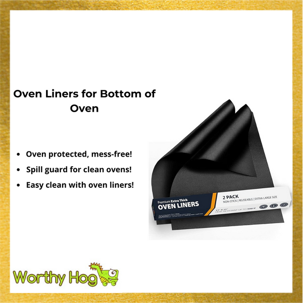 Oven Liners for Bottom of Oven - 2 Pack Large