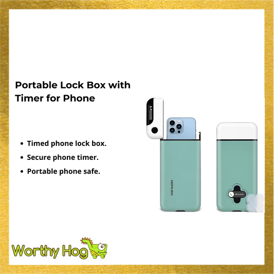 Portable Lock Box with Timer for Phone
