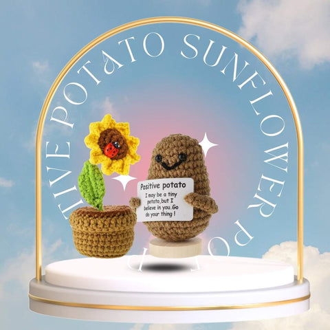 Positive Potato with Sunflower Pot