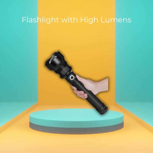 Rechargeable Flashlight with High Lumens