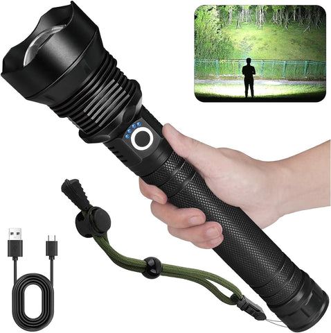 Rechargeable Flashlight with High Lumens