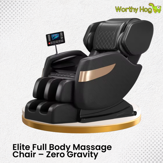 Elite Full Body Massage Chair – Zero Gravity Design with Airbag Relaxation & Back Therapy Functions