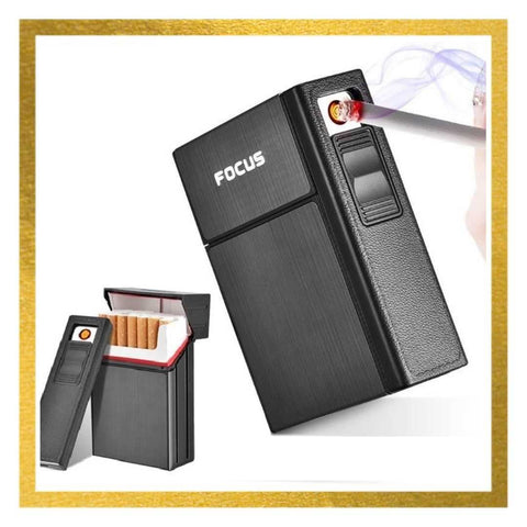 Cigarette Holder Box with  Electronic Lighter