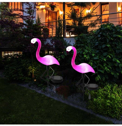 Solar Flamingo Lights - worthyhog
