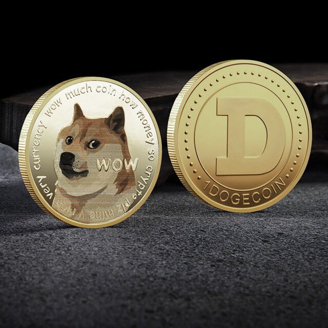 Gold Dogecoin Coins