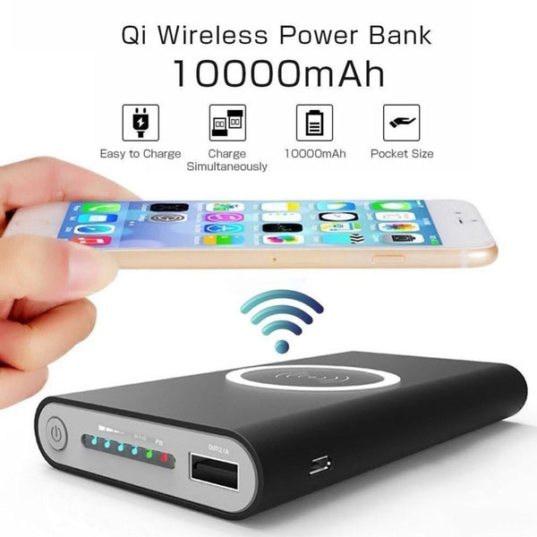 10000mAh Qi Wireless Charging Powerbank - worthyhog