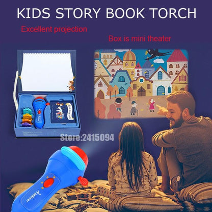 Mini Projector Flashlight Story book - worthyhog