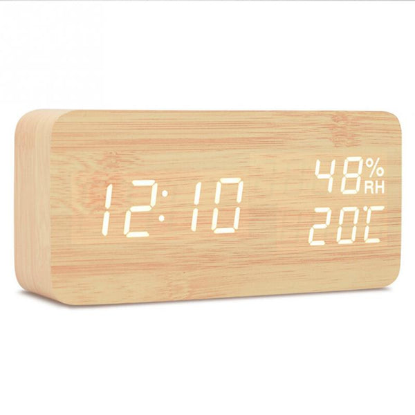 Desktop Wood  Desk Alarm Clock - worthyhog