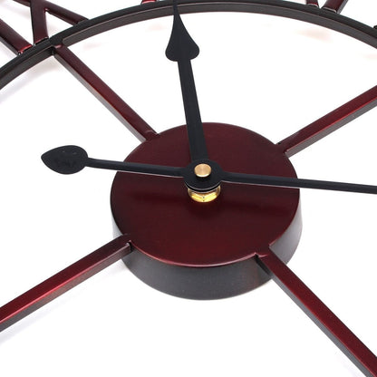 3D Roman Vintage Large Metal Wall Clock - worthyhog