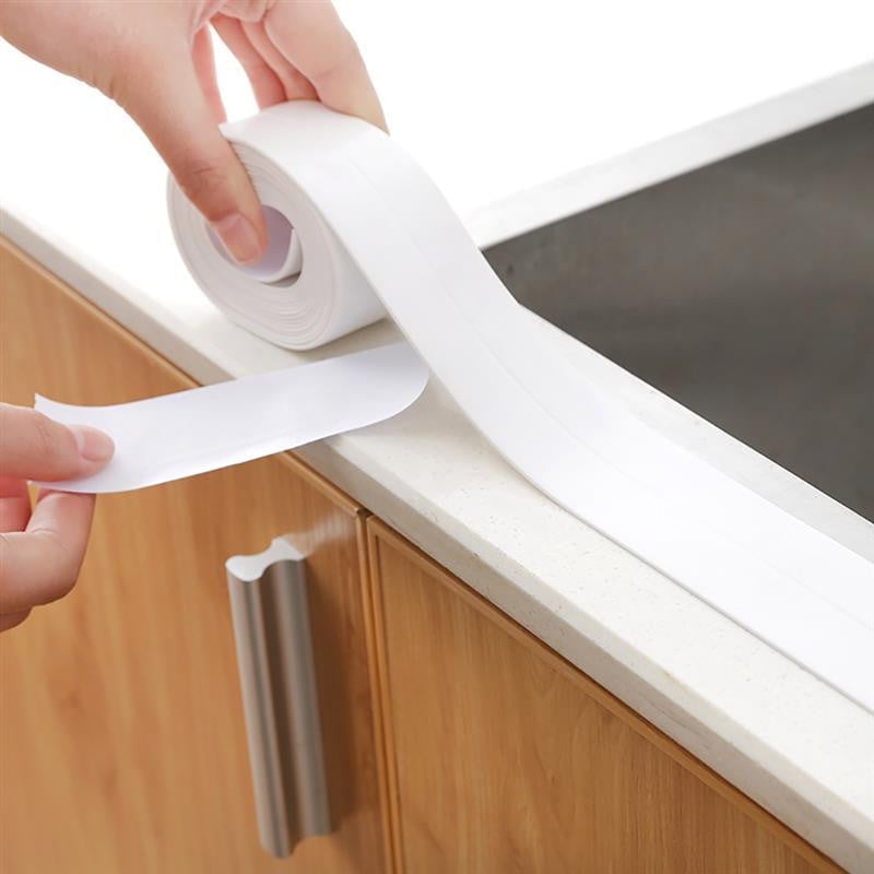 Adhesive Tape Mildew Resistant Waterproof Caulk Strip For Kitchen Sink Bathtub Toilet Wall Sealant White Home Decoer Sticker New - worthyhog